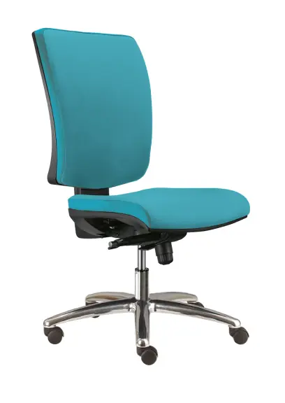 BOLZANO CR ASYN židle kancelářská, koženka AN 078 - koženka tyrkysová